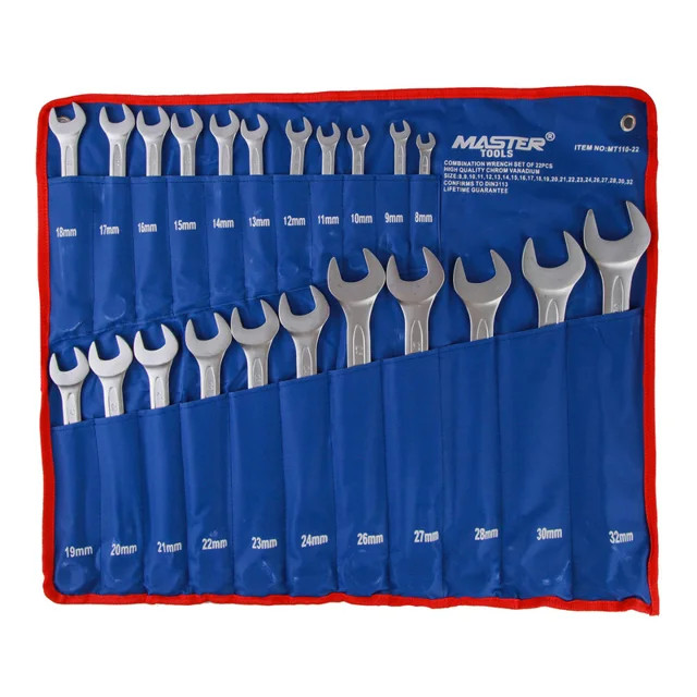 ست آچار یکسر رینگی مستر مدل MT110-22 مجموعه ۲۲ عددی